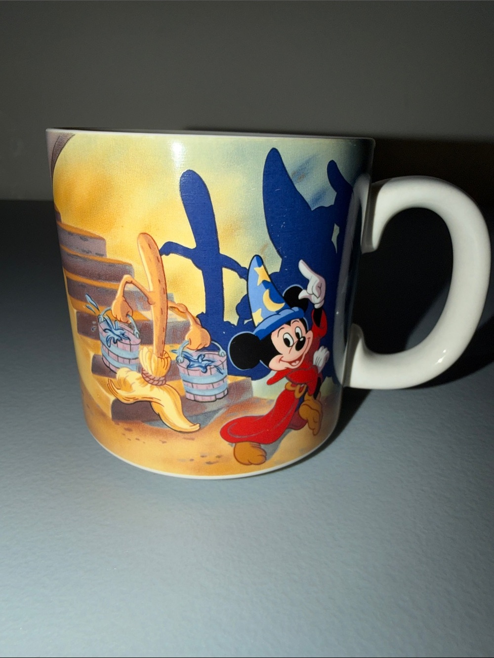 Disney Fantasia Sorcerer Mickey Ceramic Mug- Made in Japan